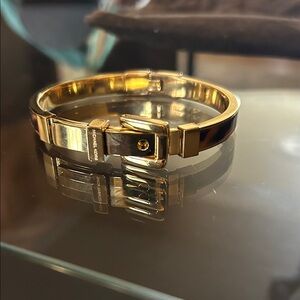 Michael Kors Gold and Tan Men's Bangle